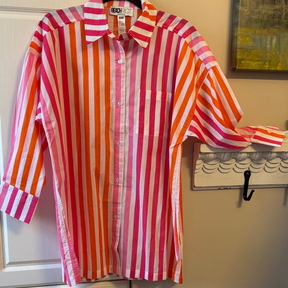 Beach Riot cotton blouse. M. NWOT